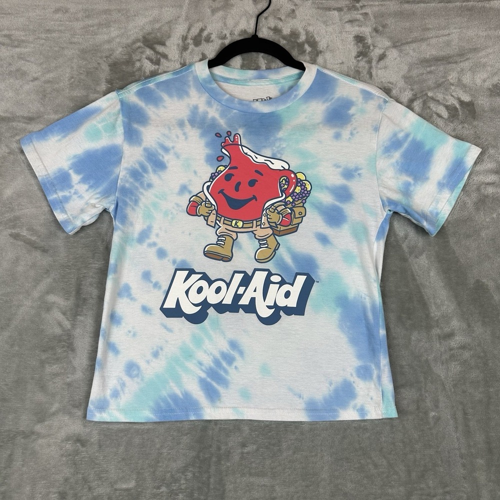 Kool-Aid Man T-Shirt Men's XS Blue Tie Dye Graphic Print